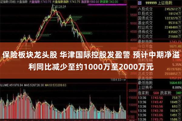 保险板块龙头股 华津国际控股发盈警 预计中期净溢利同比减少至约1000万至2000万元