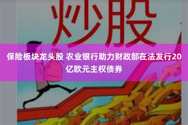 保险板块龙头股 农业银行助力财政部在法发行20亿欧元主权债券