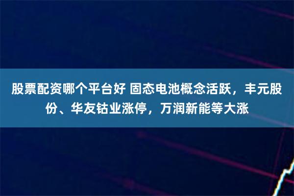 股票配资哪个平台好 固态电池概念活跃，丰元股份、华友钴业涨停，万润新能等大涨